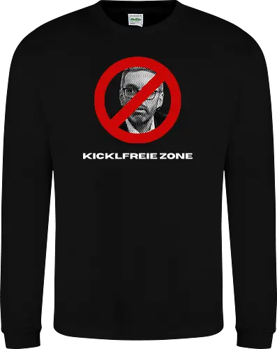 Kicklfreie Zone Weisse Schrift