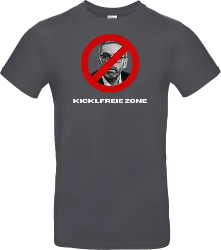 Kicklfreie Zone Weisse Schrift