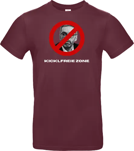 Kicklfreie Zone Weisse Schrift