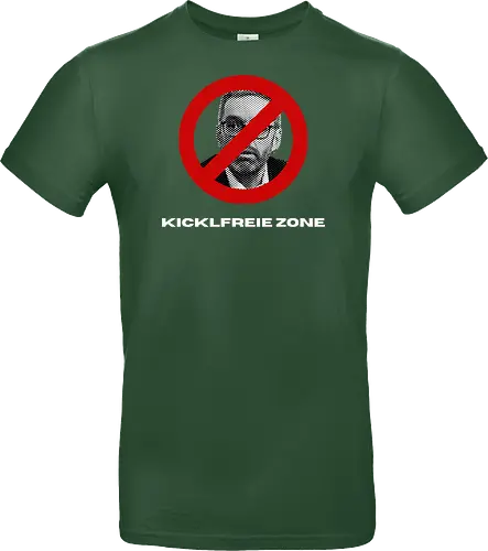 Kicklfreie Zone Weisse Schrift