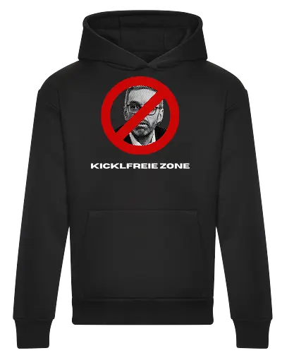 Kicklfreie Zone Weisse Schrift