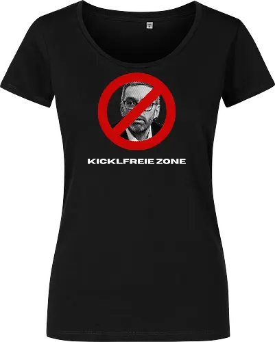 Kicklfreie Zone Weisse Schrift