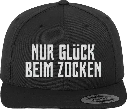 2EpicBuddies - Nur Glück beim Zocken Cap (White) - youtube, twitch, gaming, cod, merchandise, strm