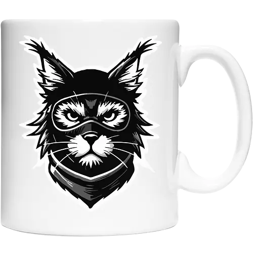 Tasse-Kunstdruck Katze