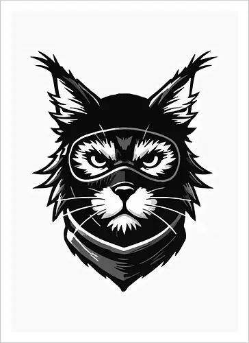 Tasse-Kunstdruck Katze