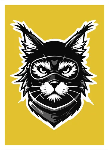 Tasse-Kunstdruck Katze