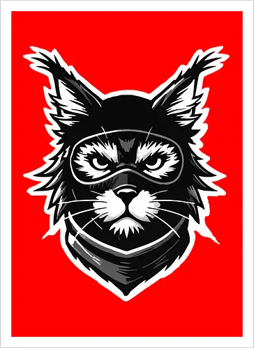 Tasse-Kunstdruck Katze