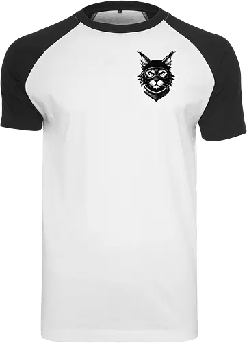 Front Katze Pocketdruck, Back Logo schwarz