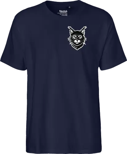 Front Katze Pocketdruck, Back Logo schwarz