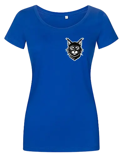 Front Katze Pocketdruck, Back Logo schwarz