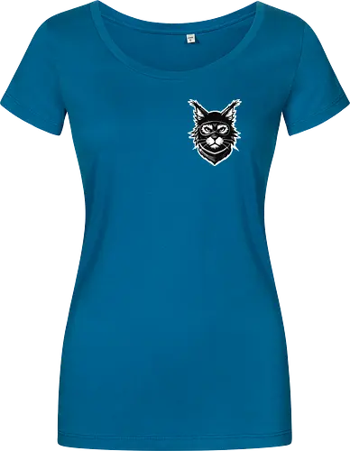 Front Katze Pocketdruck, Back Logo schwarz