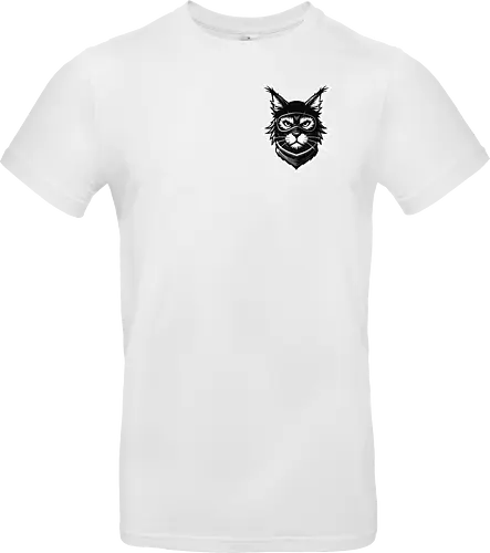 Front Katze Pocketdruck, Back Logo schwarz