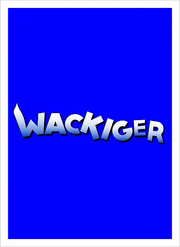 Wackiger Schriftzug