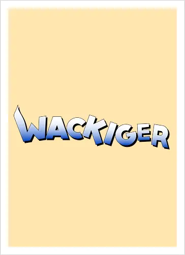 Wackiger Schriftzug