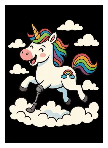 Einhorn mit Prothese