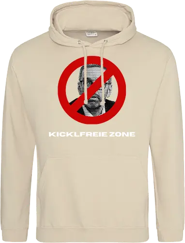 Kicklfreie Zone Weisse Schrift