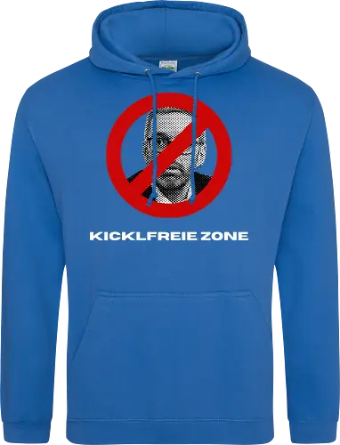 Kicklfreie Zone Weisse Schrift