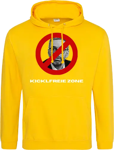 Kicklfreie Zone Weisse Schrift