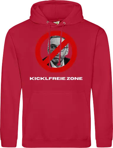 Kicklfreie Zone Weisse Schrift