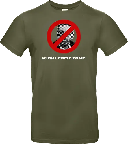 Kicklfreie Zone Weisse Schrift