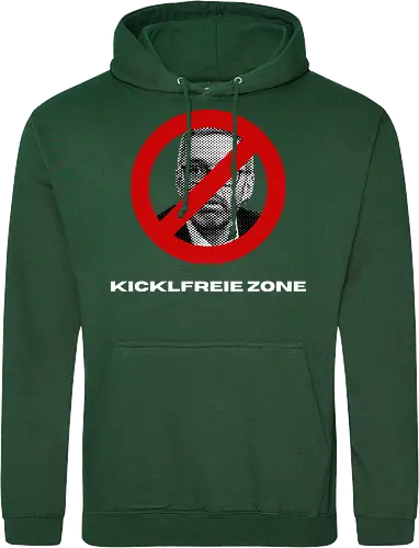 Kicklfreie Zone Weisse Schrift