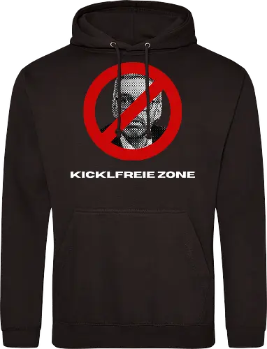 Kicklfreie Zone Weisse Schrift