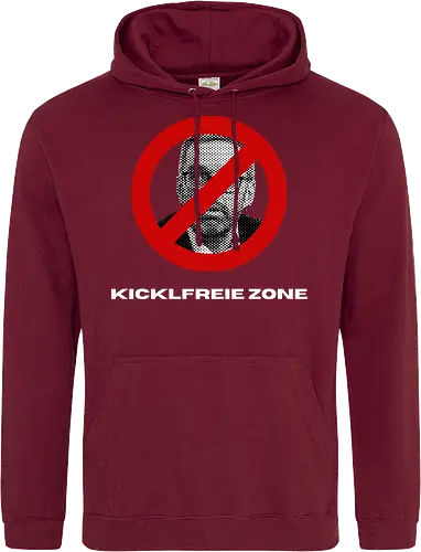 Kicklfreie Zone Weisse Schrift