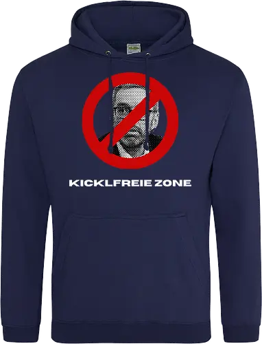 Kicklfreie Zone Weisse Schrift