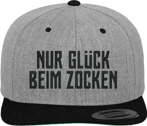 2EpicBuddies - Nur Glück beim Zocken Cap (Black) - youtube, twitch, gaming, cod, merchandise, strm