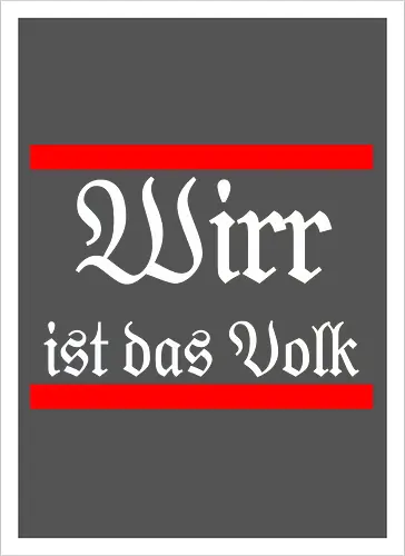 Wirr ist das Volk
