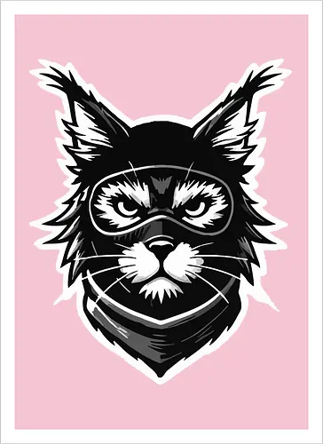 Tasse-Kunstdruck Katze