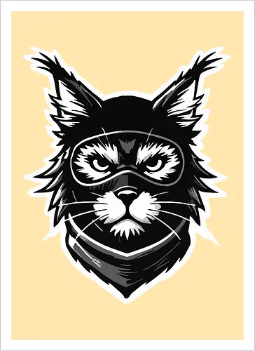 Tasse-Kunstdruck Katze