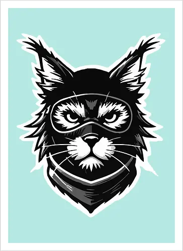 Tasse-Kunstdruck Katze