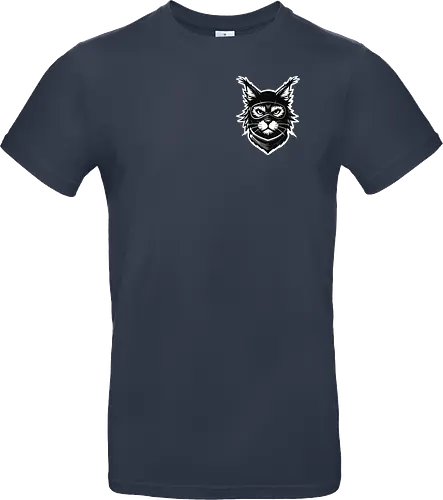 Front Katze Pocketdruck, Back Logo schwarz