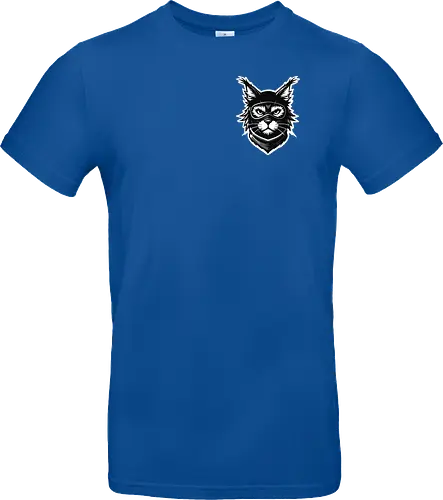 Front Katze Pocketdruck, Back Logo schwarz