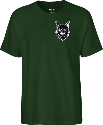 Front Katze Pocketdruck, Back Logo schwarz