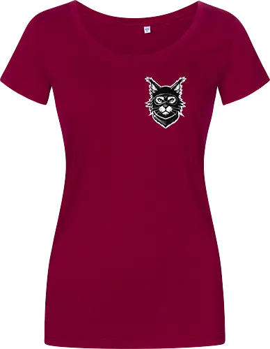 Front Katze Pocketdruck, Back Logo schwarz