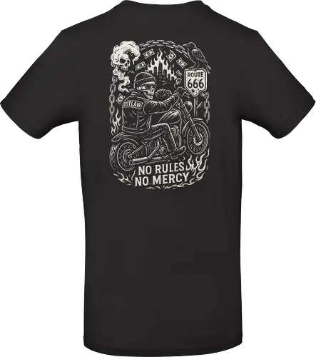 Outlaw Rider - Motorradhelm, Outlaw, Streetbike, Cruiser, Motorradclub, Motorradgang, Stuntbike, Scrambler, Motorradkultur, Touringbike, Rennmaschine, Motorradleben, Roadtrip, Freiheit, Stahlross, Zweiräder, Motorrad, Chopper, Biker, Harley, Zweirad, Motorradfahrer, Custom Bike, Motorradkunst, Cafe Racer, Burnout, Wheelie, Lederjacke, Totenkopf, Route 66