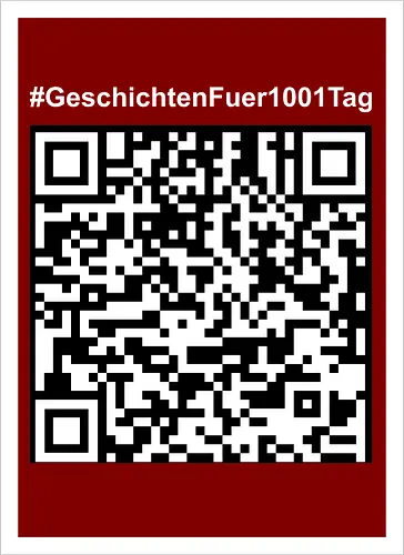 #GeschichtenFuer1001Tag - helle Schrift