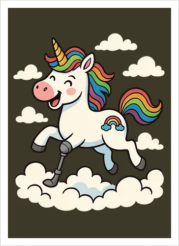 Einhorn mit Prothese