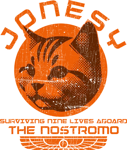 Jonesy - Surviving Nine Lives Aboard The Nostromo - jonesy, 80s, science fiction, scifi, space, ufo, weyland yutani, xenomorph, alien, aliens, cult movies, facehugger, lv 426, nostromo, ripley