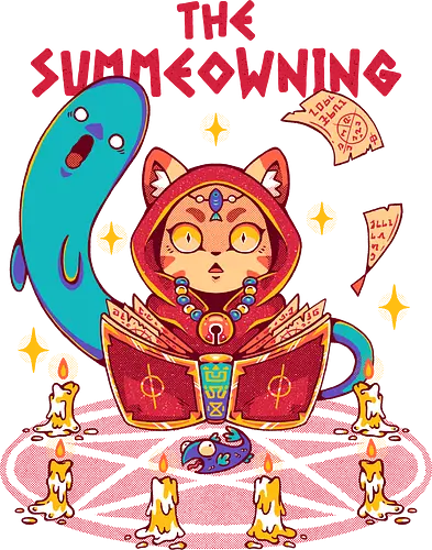 THE SUMMEOWNING - neko, magic, wizard, summon, withc, halloween, cute, kawaii, cat