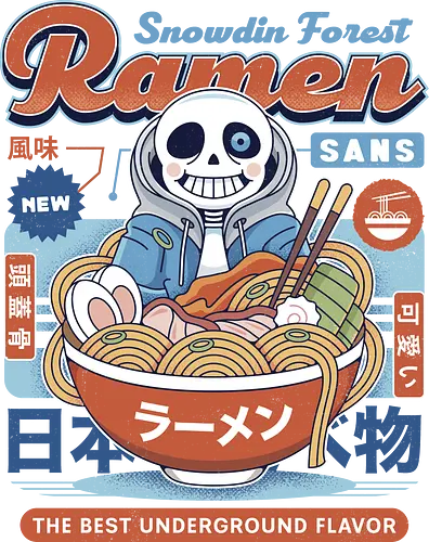 Snowdin Forest Ramen Vintage - flowey, mettaton, gamer, papyrus, toriel, asgore, Tale, deltarune, muffet, sans, spider cider, indie game, video game, gaming, rpg