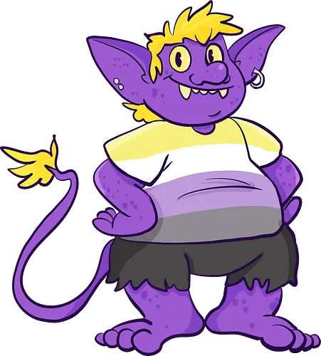 Nonbinary Goblin - Nonbinary, Goblin, Queer, LGBTQIA