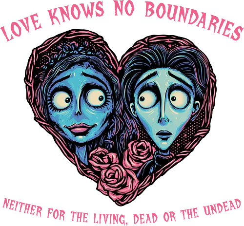 Love Knows No Boundaries  - Love, romance, couple, lovers, horror, Valentine’s Day, heart, animated, animation, movie