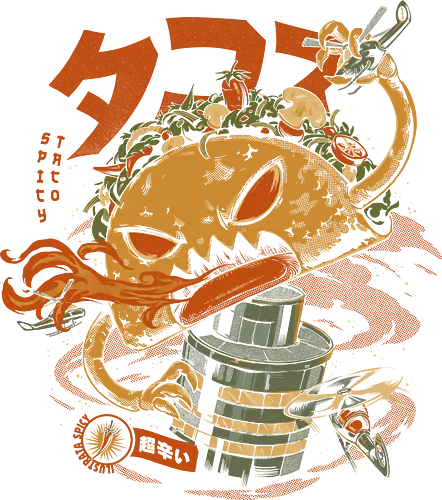 Spicy Taco Attack - taco, fast food, kaiju, monster