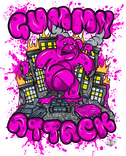 Gummy Attack - gummibär, gummibären, attack, attacke, kaiju, fun, food, essen, candy, gummy br