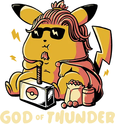 God of Thunder - god, thunder, pocket, monster, Beerbelly, Snacks