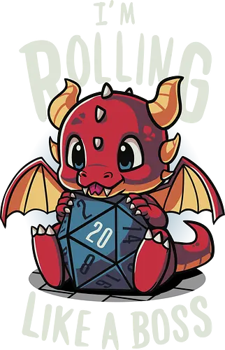 Rolling like a Boss - dragon, drache, w20, dice, würfel, dungeons, pen and paper, rpg, Pen and Paper