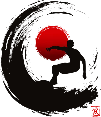 Enso Surf Japanese black - Surf, Surfing, japan